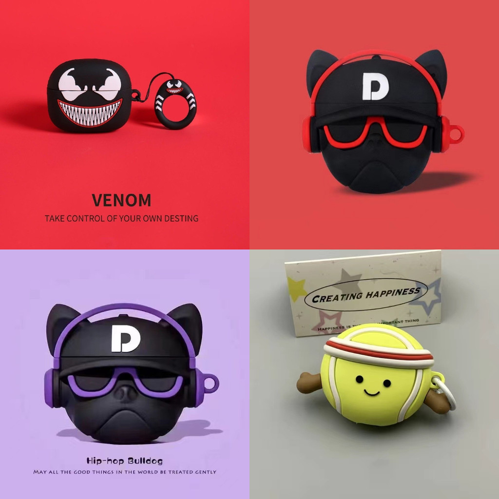 สําหรับ GOOJODOQ J228AI เคส Case เคสหูฟัง ลายพิษสุนัขดนตรีน่ารัก