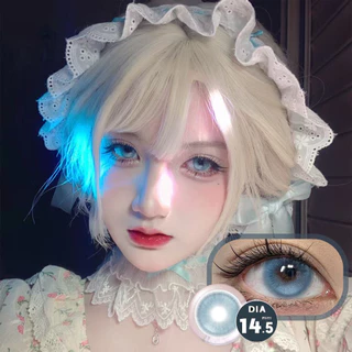 Graded 2 ชิ้น/1 คู่ Watery Color คอนแทคเลนส์ 14.5 มม. Softlens