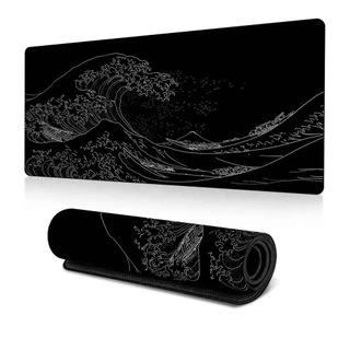 แผ่นรองเมาส์ สีดำล้วน ขนาดใหญ่ วางเต็มโต๊ะ จัมโบ้ มีให้เลือก  หนา 3 MM Gaming pad