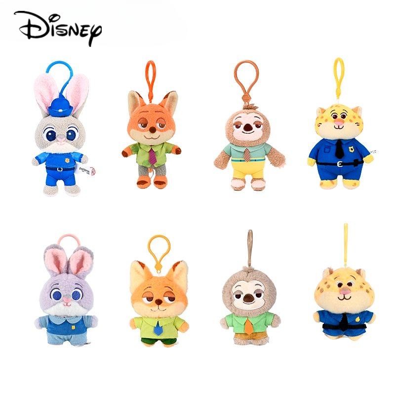 Disney Crazy Animal City Series Judy ตุ๊กตาเสือดาวพวงกุญแจกระเป๋าอุปกรณ์เสริม
