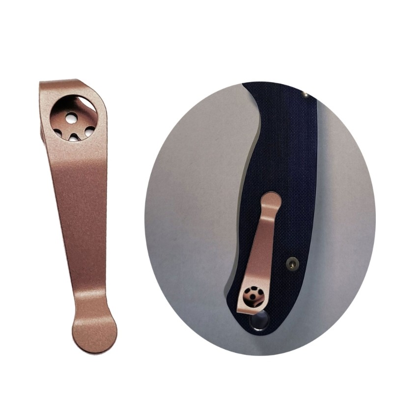 GROUP Titaniums Alloy Back Clip DIY อุปกรณ์เสริมพับกระเป๋า Knifee เครื่องมือ Knifee คลิปด้านหลังสําห