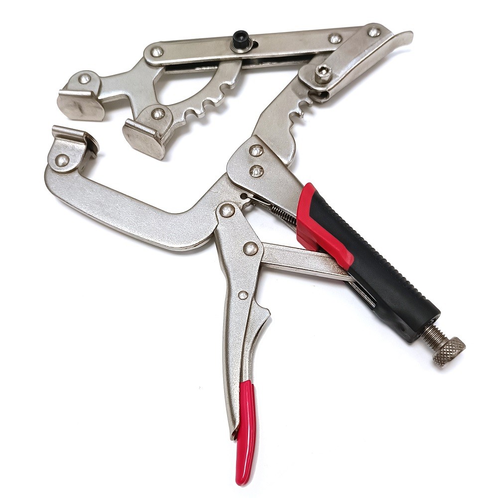 10 นิ้ว C Clamp 8 จุดสามหัวคีมล็อคปรับความกว้างถือจาก 2" ถึง 5 "Vise Grip เชื่อมงานไม้