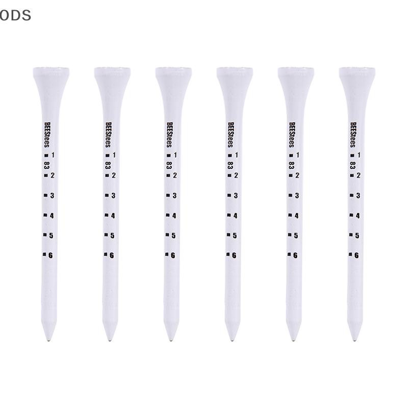 ODS 50PCS Golf Tees 83 มม.สีขาว Golf Wood Tee Scale Golf Tees OD