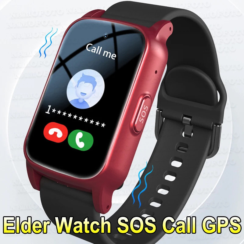 นาฬิกาข้อมืออัจฉริยะสำหรับผู้สูงอายุ NAMOFOTO แจ้งเตือนการล้ม 4G GPS ติดตามตำแหน่ง BP BO นาฬิกาข้อมือสำหรับผู้ชายและผู้หญิง SOS โทรด้วยเสียง