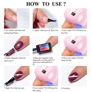 MTSSII 7ml สีดำแก้วน้ำ ไหลแสง Light แมกนีติกเล็บแมวตา Ultra Shine เกลาสว่างมาก โซคอฟ ยูวีเจลเล็บเคลือบเงา