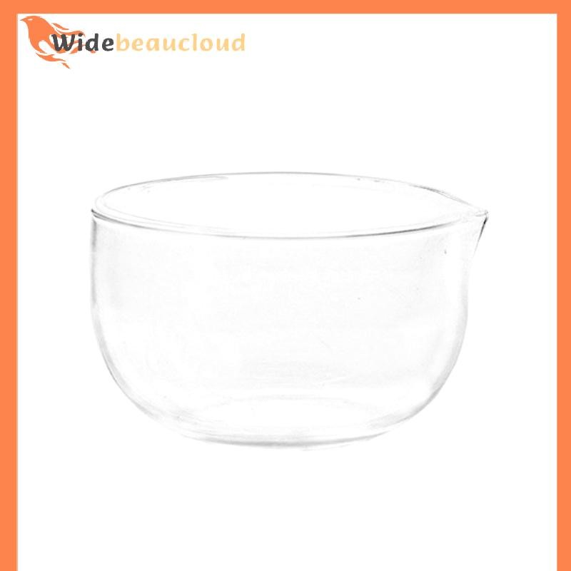 Widebeaucloud ชามชาโปร่งใสพร้อม Spout Double Layer มัทฉะญี่ปุ่น ทนความร้อน ใช้ไมโครเวฟได้ ขนาด 350/600ml