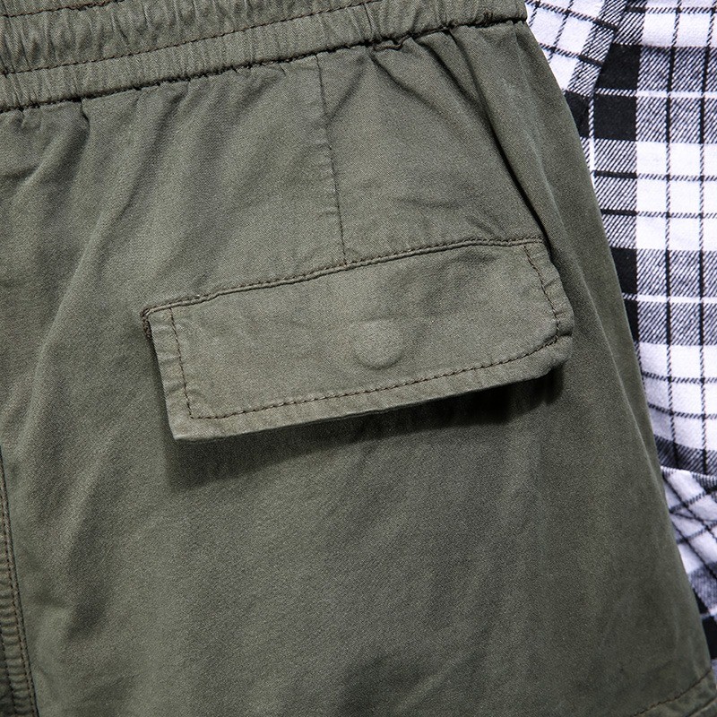 M-5XL กางเกงคาร์โก้ผู้ชายแฟชั่นหลายกระเป๋ากางเกงยุทธวิธีขนาดบวก - รูปที่ 6