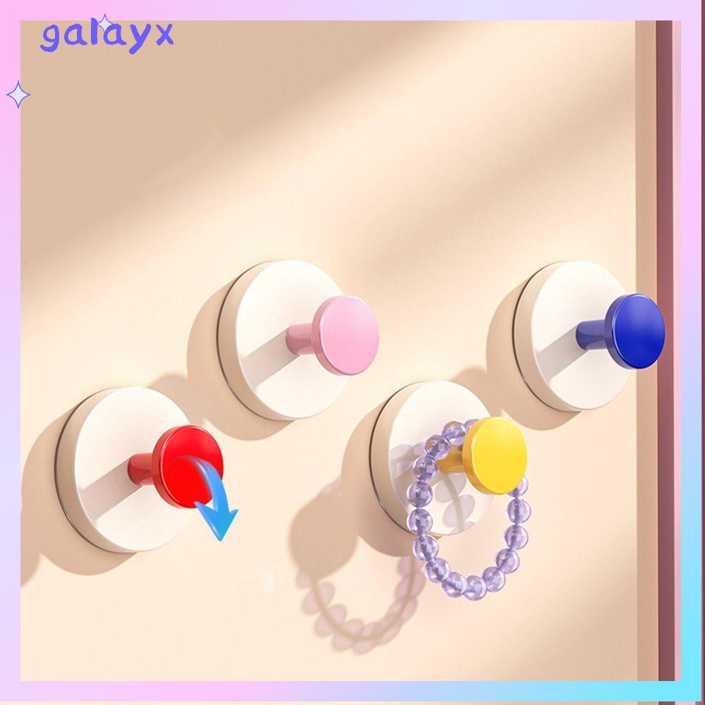 GALAYX 1/2 ชิ้นตะขอถ้วยดูด, ตะขอกาว Dopamine แบบใช้ซ้ําได้แบบไม่ต้องเจาะ, อุปกรณ์จัดเก็บในบ้านที่ทนทาน Heavy Duty Wall Mount ตะขอแขวนอุปกรณ์ห้องน้ํา