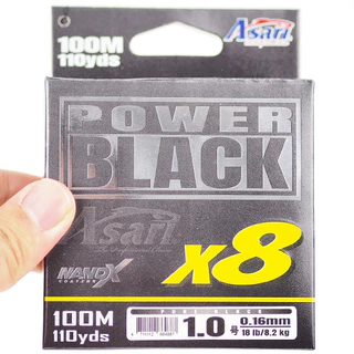 สายพีอี PE Asari X8 Power ZEUS PE Pure Black 100M