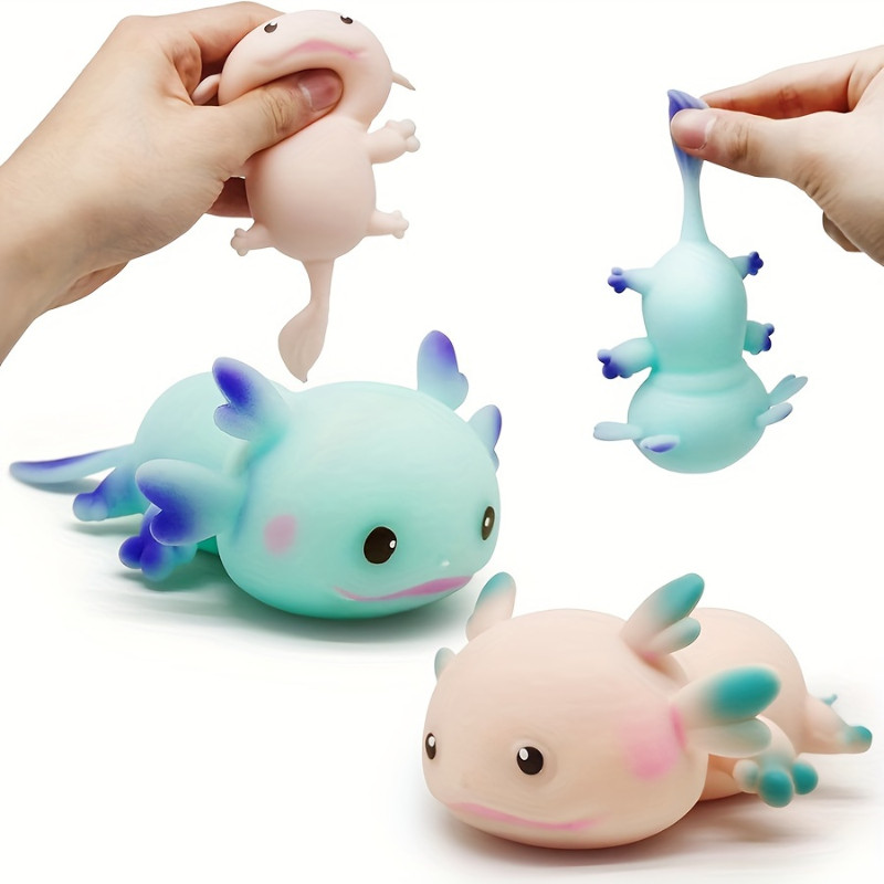 1 PC Axolotl Squeeze Ball น่ารักปลาผ่อนคลายการ์ตูน Antistress Squishy ความเครียดบรรเทาช้า Rising สํา