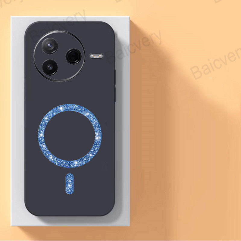 เคสโทรศัพท์สําหรับ Xiaomi POCO F7 Ultra POCO F7 Pro TPU Anti-drop Matte Soft ฝาครอบป้องกันพร้อมสติกเกอร์ชาร์จไร้สายแม่เหล็ก - รูปที่ 3