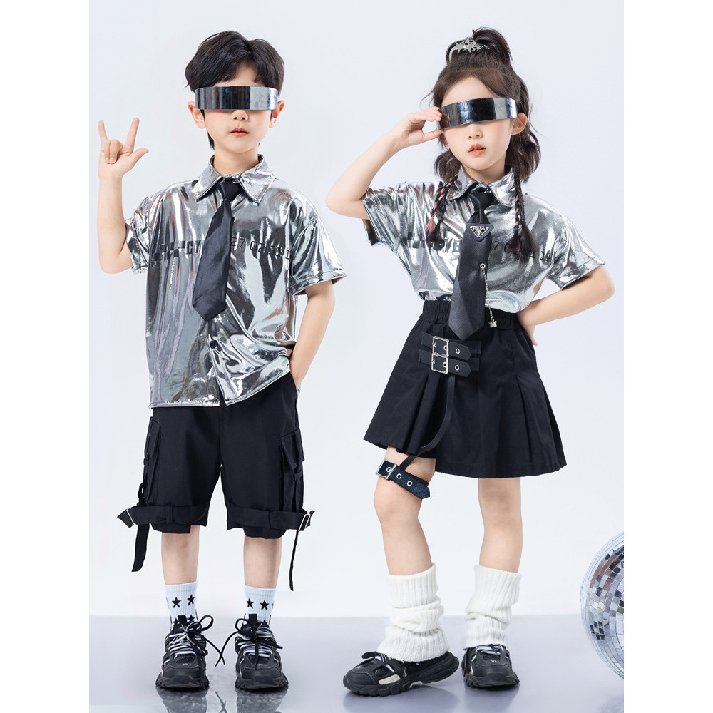 15-75KG ชุดเชียร์ ชุดเต้นเด็ก ชุดเต้นแจ๊ส เด็กผู้หญิง เสื้อ ชุด cover dance ชุดฮิปฮอป เด็กผู้ชาย กางเกง ชุดเต้น cover ชุดเซ็ทเด็ก - รูปที่ 3