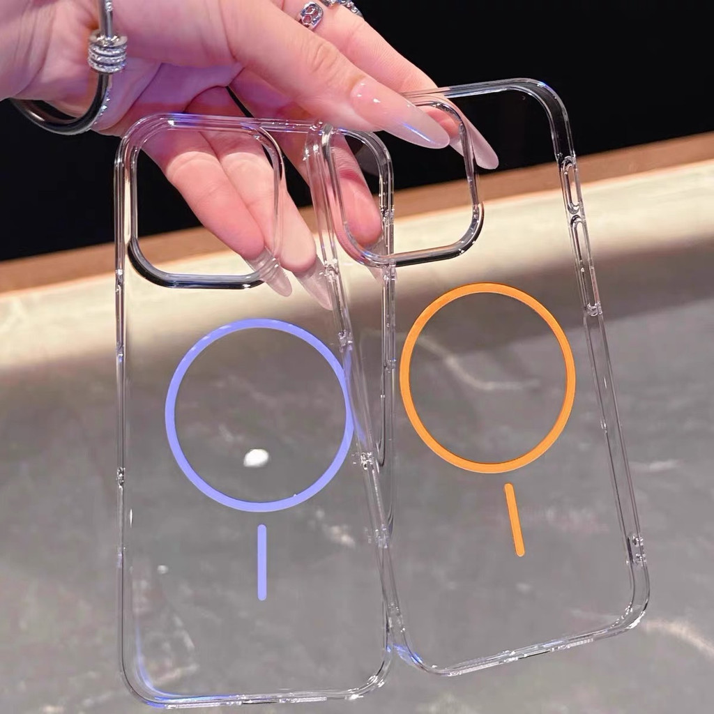 เคสไอโฟน 11 เคส For iPhone 11 12 13 14 1 5 16 Pro Max เคสโทรศัพท์ใสกันกระแทก รองรับการชาร์จแบบไร้สาย-CXK