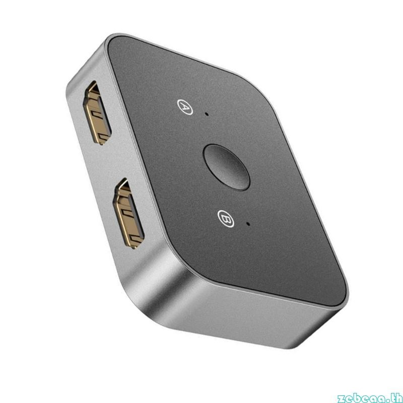 Zebeaath HDTV Switcher 8K HDTV Splitter 2x1 Bi ทิศทาง 8K 60Hz HDTV Resolution Switcher ระหว่าง 2 อิน