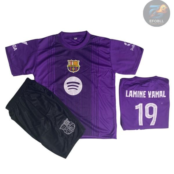 / LATEST BARCA LAMINE YAMAL BOYS FOOTBALL JERSEY SET 2025 AGES 1-15 YEARS