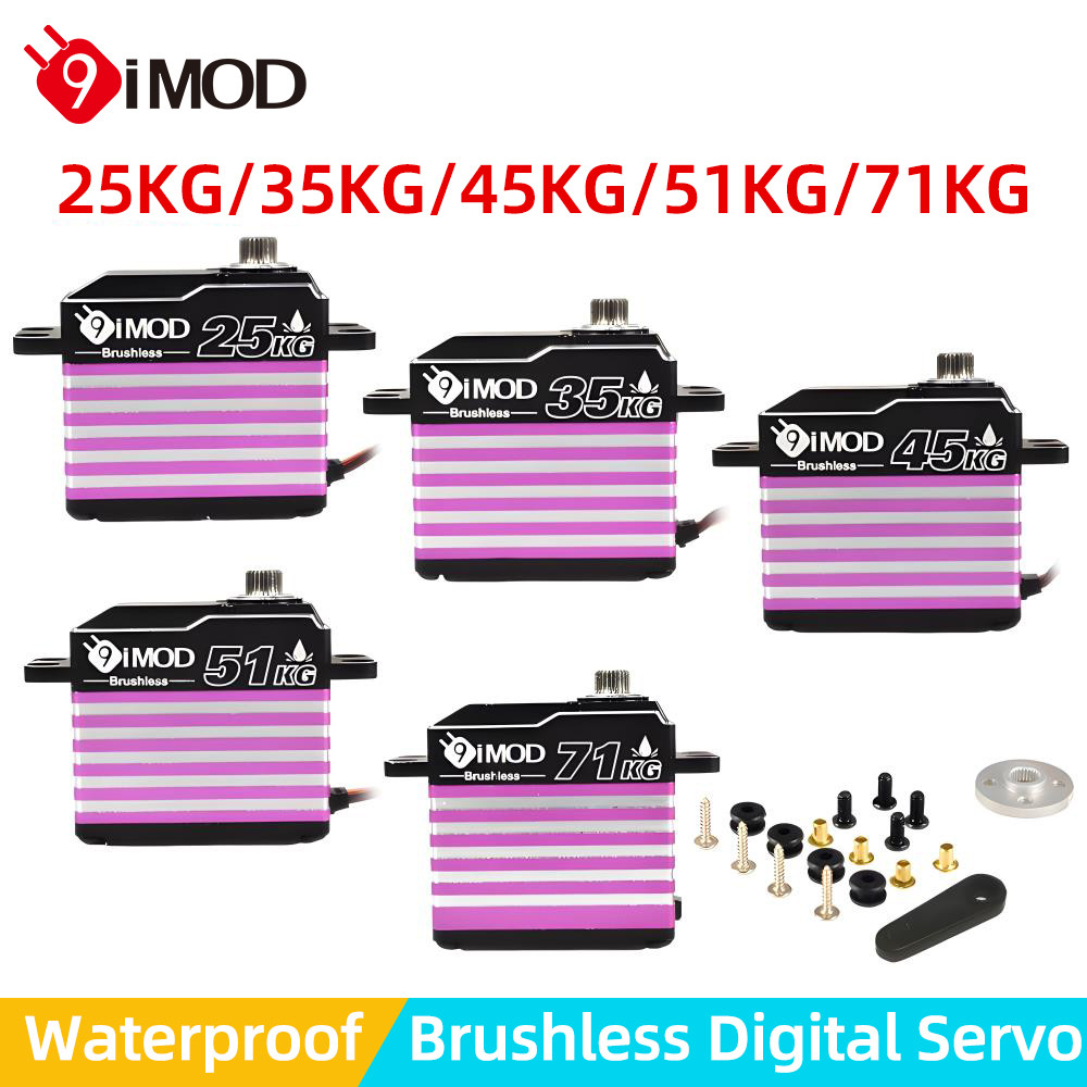 9IMOD Brushless Servo IP67 กันน้ํา Servo 25 กก.35 กก.45 กก.51 กก.71 กก.ดิจิตอล Servo สําหรับ 1:5 1:8