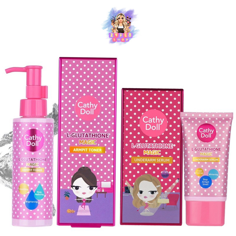 Cathy Doll โทนเนอร์รักแร้ / เซรั่มทารักแร้ ครีมบำรุงรักแร้ L Glutathion Magic Armpit Toner 120ml / U