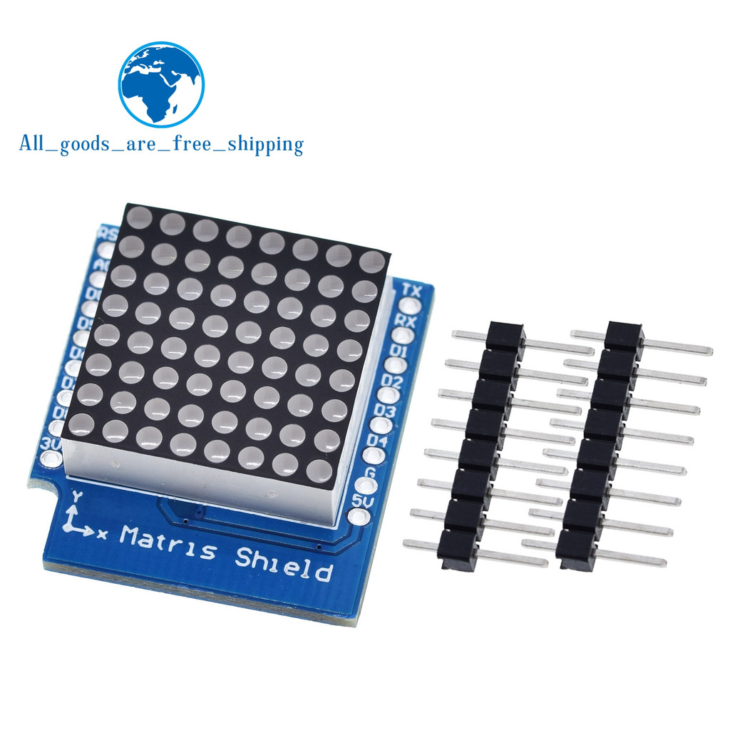 Matrix LED Shield V1.0.0 สําหรับ WEMOS D1 Mini Digital Signal Output Controller โมดูล 8 X 8 Dot Boar