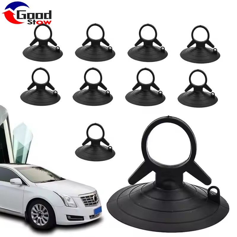 [3ค & อัตโนมัติ]10-50ชิ้นรถอาทิตย์ กระบังหน้า แก้ไขถ้วยดูด-อัตโนมัติหน้าต่างดูดที่มีรู-ถ้วยดูดตะขอ-รถคลิปยึดอุปกรณ์เสริม-ใสพีวีซีดูดถ้วย