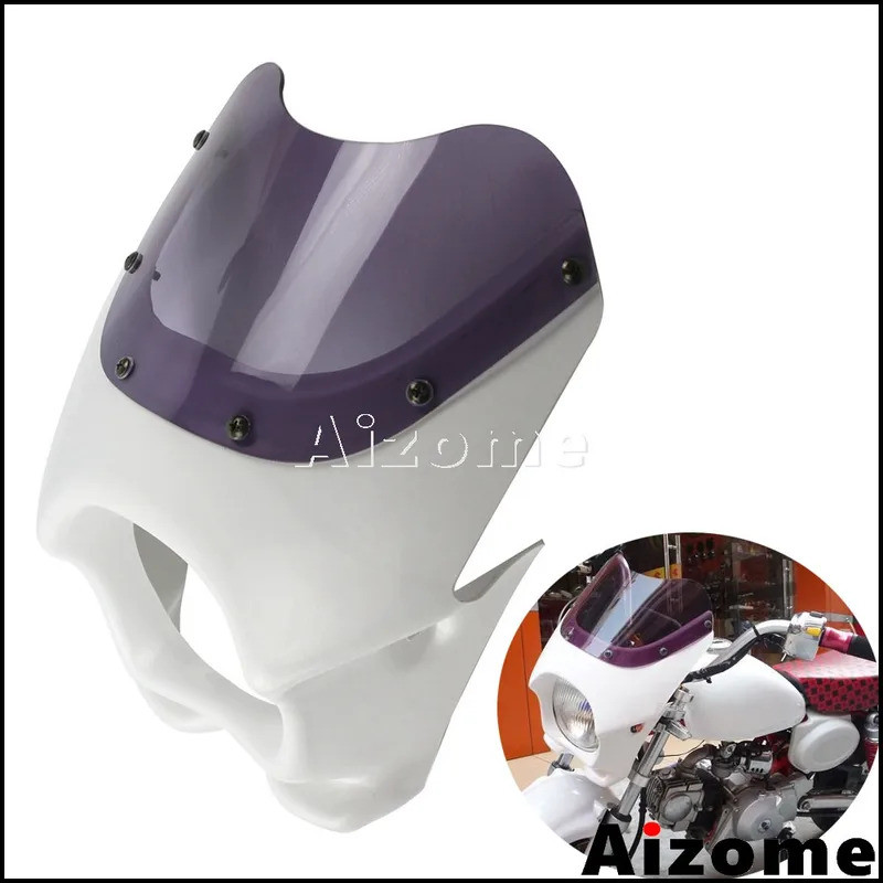 Universal รถจักรยานยนต์ไฟหน้า Fairing สําหรับ YAMAHA RZ50 YD50 TZR50 TZM50 YB50 TW200 TW225 Honda ด้