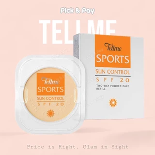 Tellme Sports Sun Control Two-Way Powder Cake refill SPF20 แป้งเค้กเท็ลมี สปอต ซัน ทู เวย์ พาวเดอร์ เค้ก รีฟิว 12กรัม