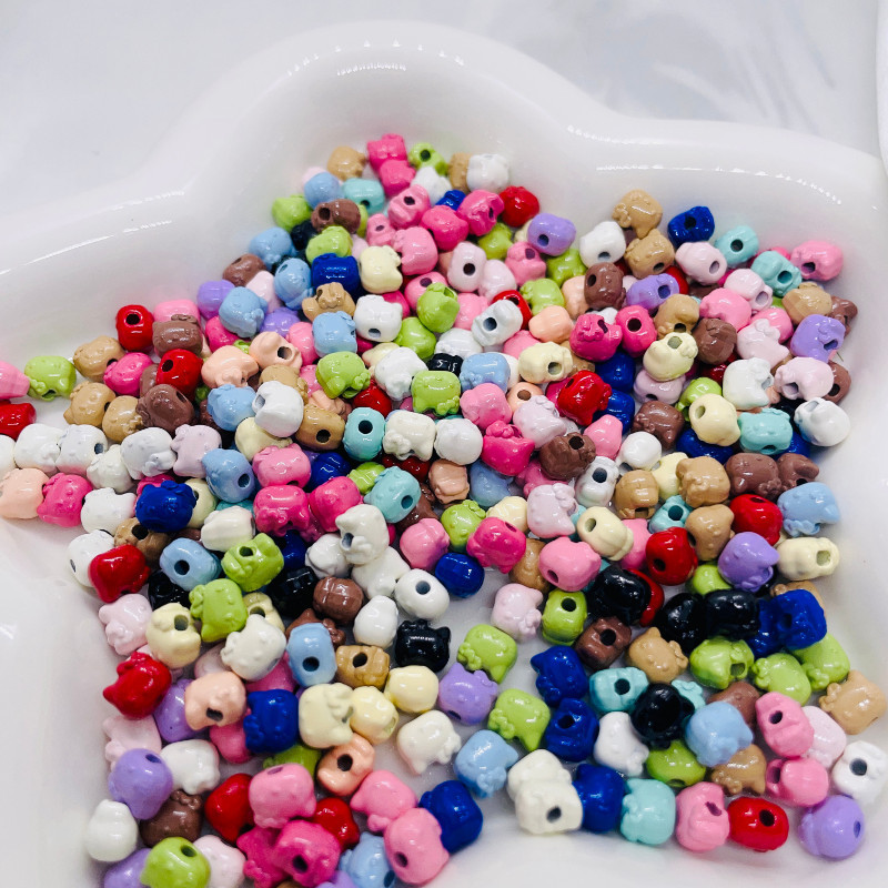10 ชิ้นสีโลหะผสม hello kitty ลูกปัดคอลเลกชัน DIY สร้อยคอสร้อยข้อมือพวงกุญแจเครื่องประดับอุปกรณ์เสริม