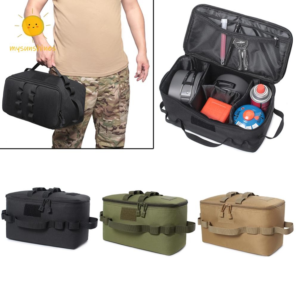 Ms Tactical Pouch Storage Bag 600D Oxford Camping Storage Bags อุปกรณ์กลางแจ้ง #
