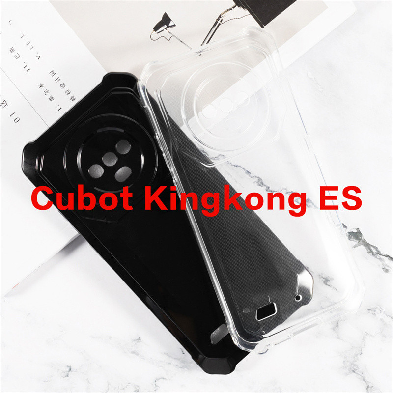 ใช้งานร่วมกับสําหรับ Cubot Kingkong ES กรณีฝาครอบโทรศัพท์ Shell Soft TPU ซิลิโคนป้องกันกรณี