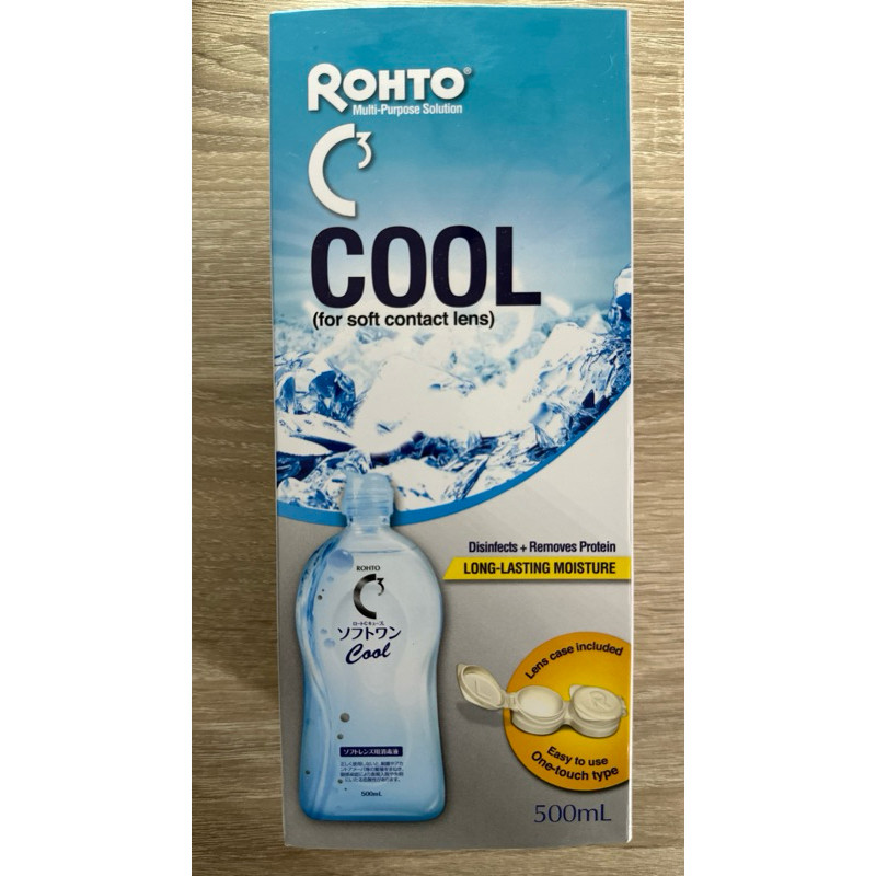 [Exp:03/2028] Rohto Multi-Purpose Solution C3 Cool (For soft Contact lens) 500ml น้ำยาล้างคอนแทคเลนส