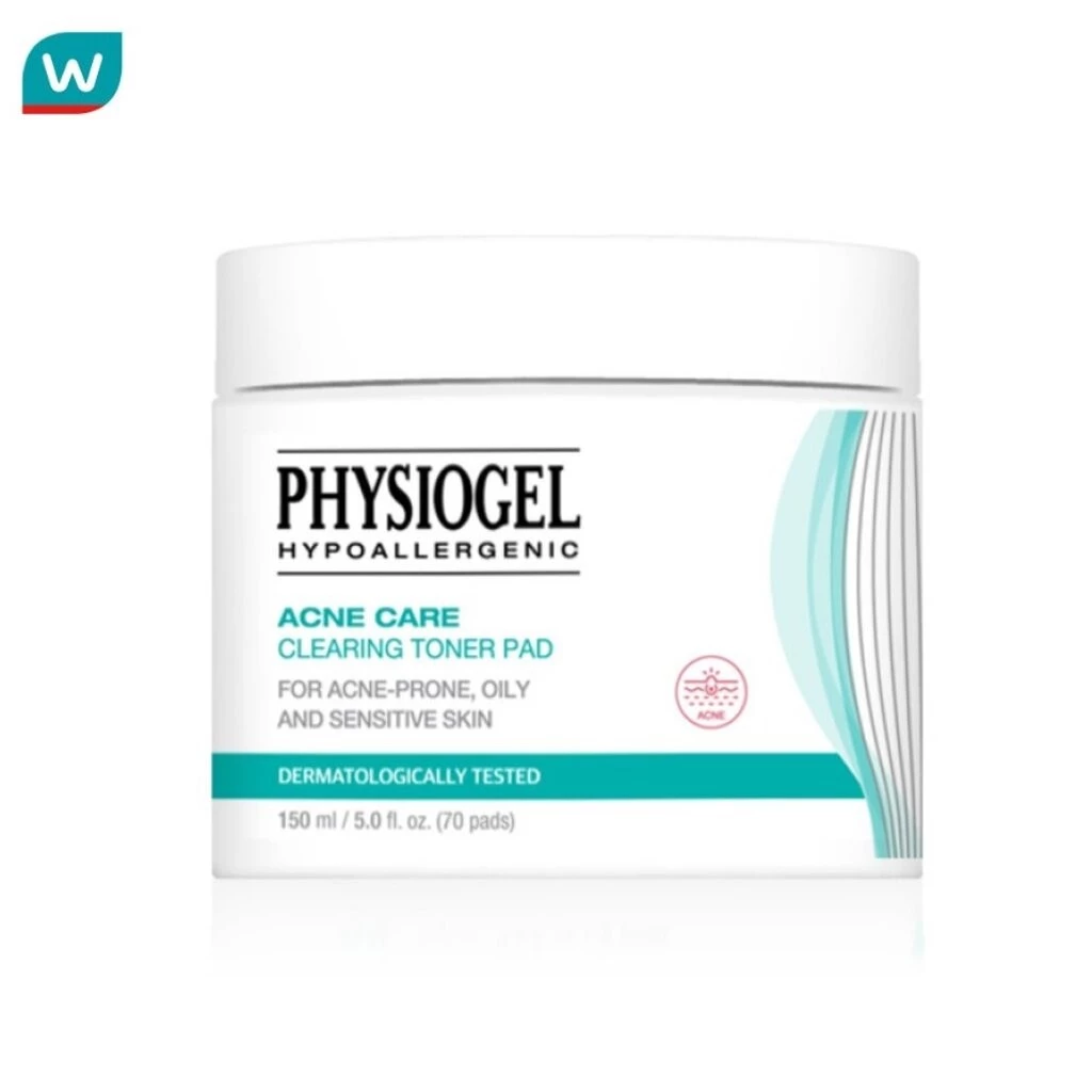 Physiogel ฟิสิโอเจล แอคเน่ แคร์ เคลียร์ริ่ง โทนเนอร์ แพด 150 มล. (70 แผ่น)