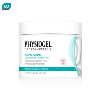 Physiogel ฟิสิโอเจล แอคเน่ แคร์ เคลียร์ริ่ง โทนเนอร์ แพด 150 มล. (70 แผ่น)