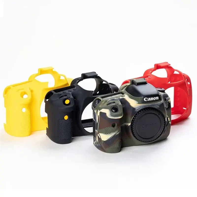Soft Silicone Armor Camera Bag Case Cover For Canon EOS 5D Mark II III IV 5D2 5D3 5D4 6D Mark II 6D2