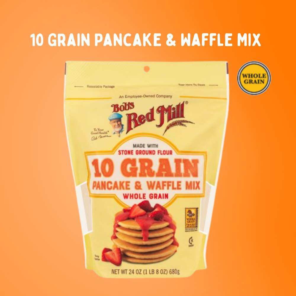 Bob's Red Mill 10 grain Pancake & Waffle mix | แพนเค้กและวาฟเฟิลธัญพืช 10 ชนิด 680g | Sunshine Market