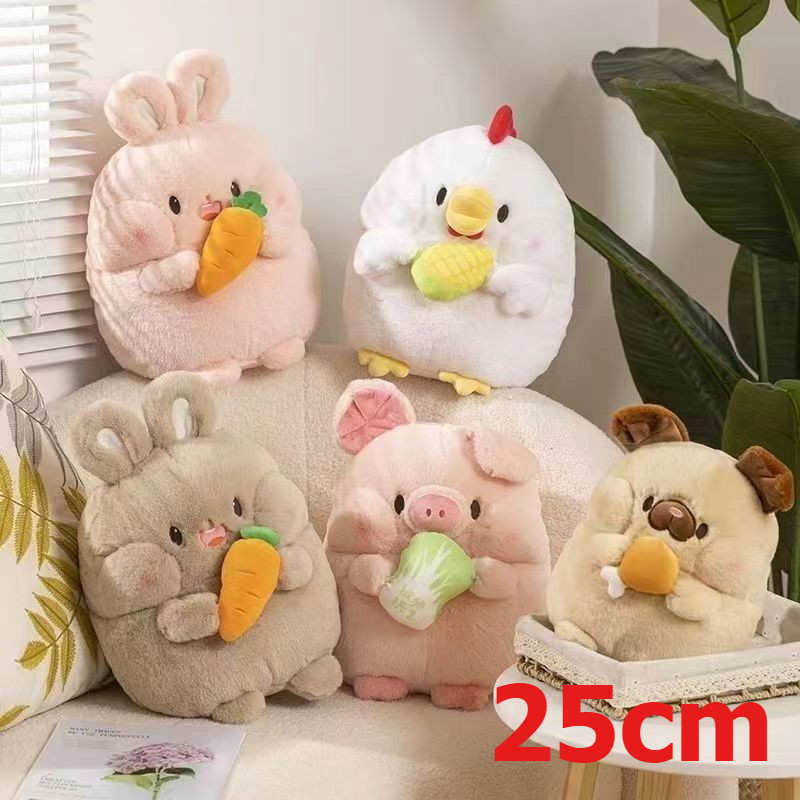 พร้อมส่ง ตุ๊กตาหมู 25CM ของเล่นตุ๊กตาน่ารัก นุ่มนิ่มสุดๆ ตุ๊กตาโยนหมอน ของขวัญสำหรับเด็ก