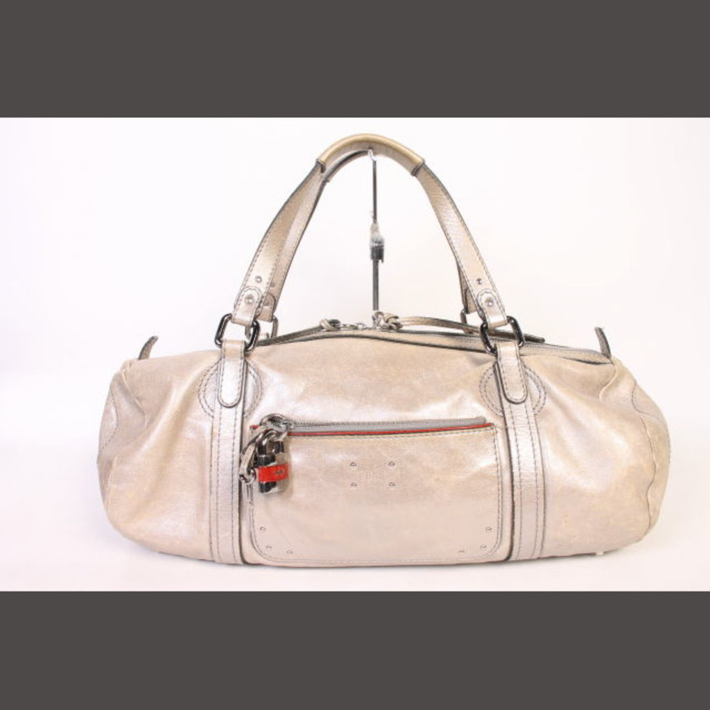 Chloe Boston Bag Paddington beige leather Direct from Japan Secondhand