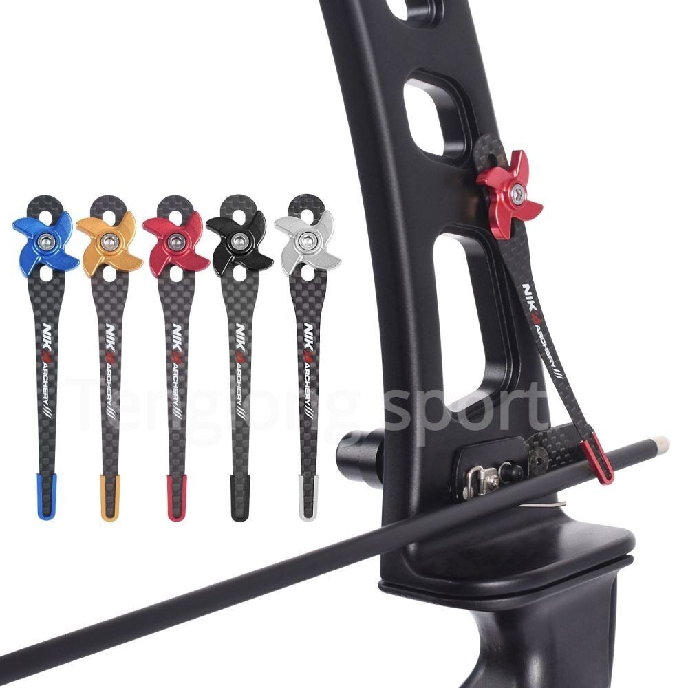 Archery Clicker Recurve Bow Carbon Clicker ปรับความยาวได้สําหรับยิงธนูของนักเรียน