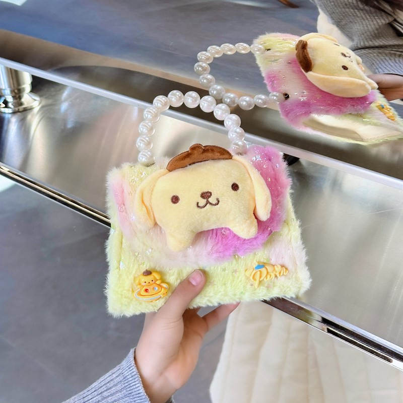 ฤดูใบไม้ร่วงและฤดูหนาวใหม่ตุ๊กตา Crossbody สาวน้อยกระเป๋าสะพายโซ่