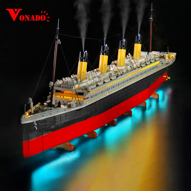 Vonado LED Lighting Set for 10294 Titanic Collectible Mold Ship Toy Light Kit, Not Included the Buil