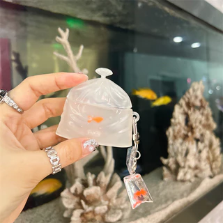 (Pro3 2025)กระเป๋าใส่ขยะสําหรับ AirPods4/4ANC/1/2/3/Pro/Pro2/Pro3 เคสซิลิโคนอ่อนนุ่มพร้อมคาราบิเนอร์
