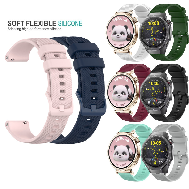 18 มม.22 มม.สายคล้องคอซิลิโคนสําหรับ Huawei Watch GT5 GT4 41 มม.46 มม./GT-4-5 Pro 42 มม.สร้อยข้อมือ