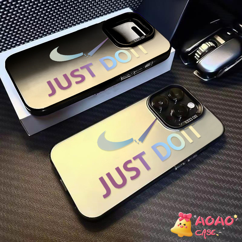เคสไอโฟน 13 สำหรับ iPhone 16 11 15 13 12 14 Pro Max XR 8 16 7 15 14 Plus X XS Max อินเทรนด์เจ๋งแค่ทำมันจดหมายปกอ่อน