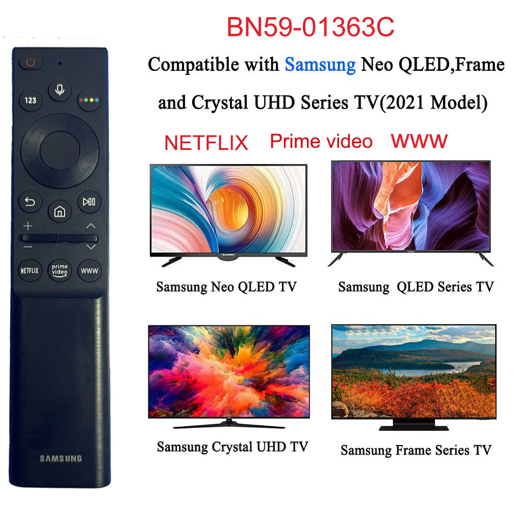 ของแท้ remote คำสั่งเสียง รีโมททีวี Samsung Smart TV รีโมท 4K 8K UHD 2021 BN59-01363C Bn59-01330c BN