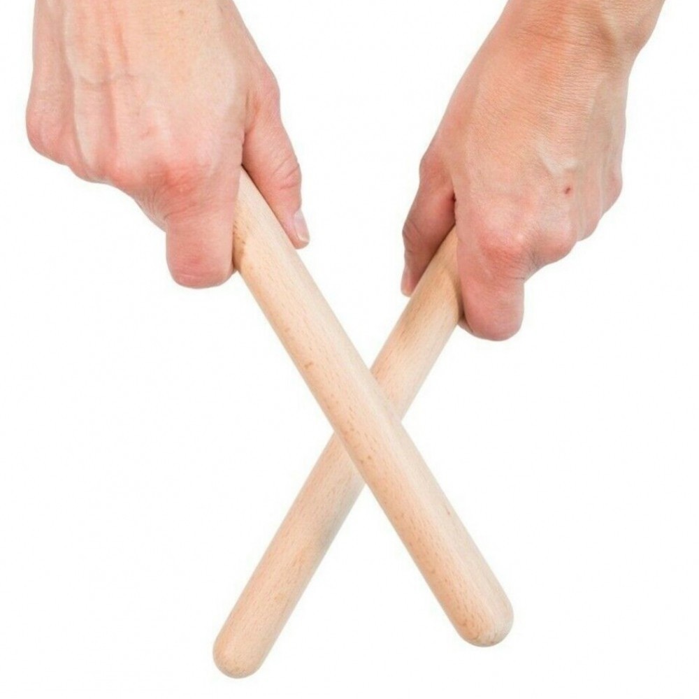 【AMANDA】Drum Sticks Rhythm Sticks Toddler Beginners Claves Education Instrument
