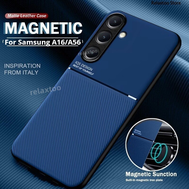 SAMSUNG SamsungA56 5GหนังMatteสําหรับSamsung Galaxy A07 A17 A27 A37 A57 A06 A16 A26 A56 5Gรถที่วางแม