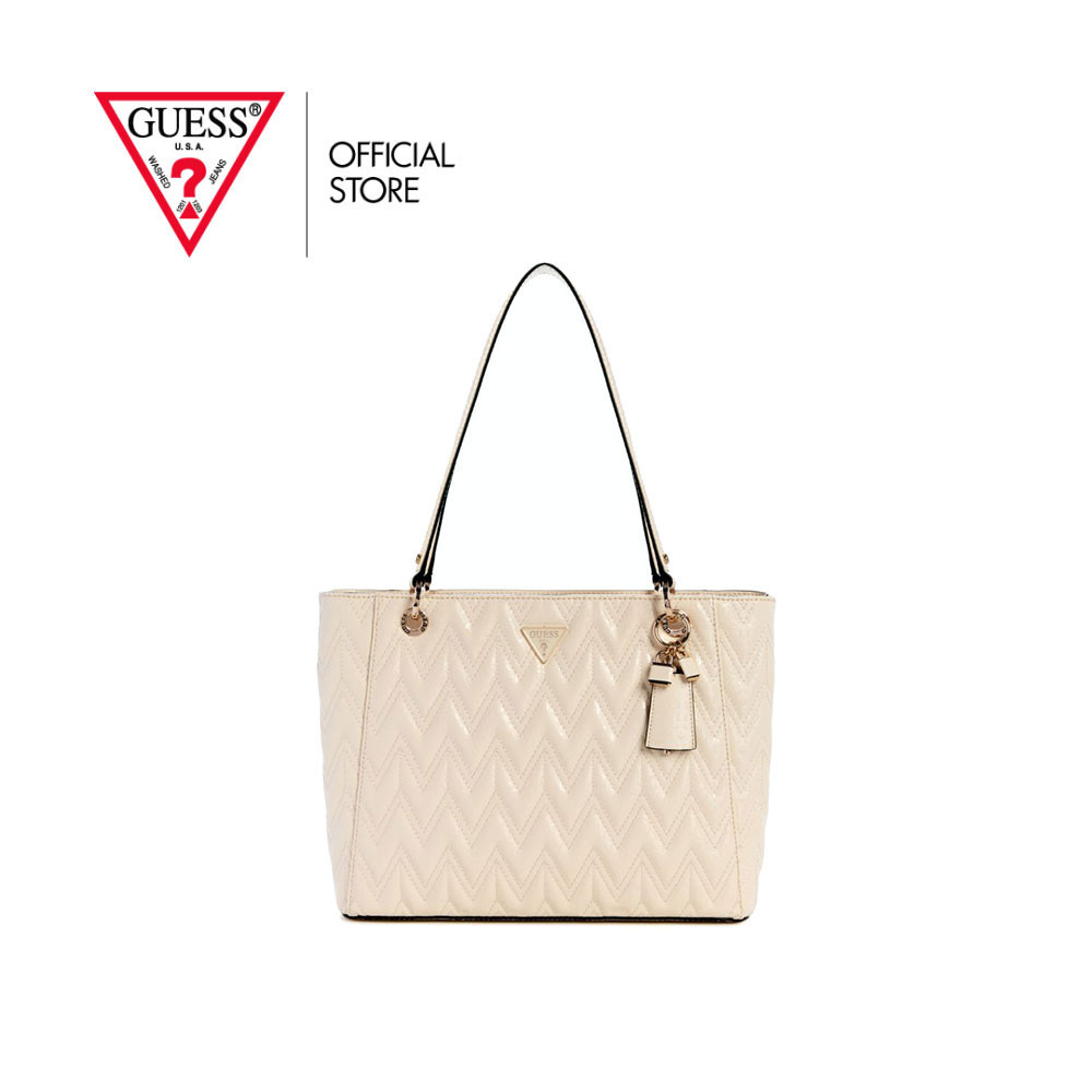 GUESS กระเป๋า รุ่น GG950225 ADELARD NOEL TOTE BEIGE สีเบจ