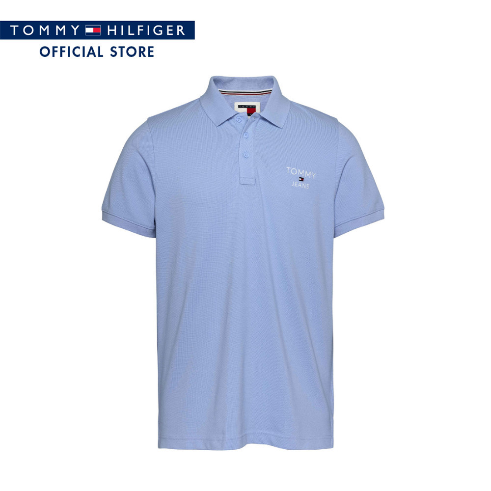 Tommy Hilfiger เสื้อโปโล ผู้ชาย รุ่น DM0DM18927 C3S - สีน้ำเงิน