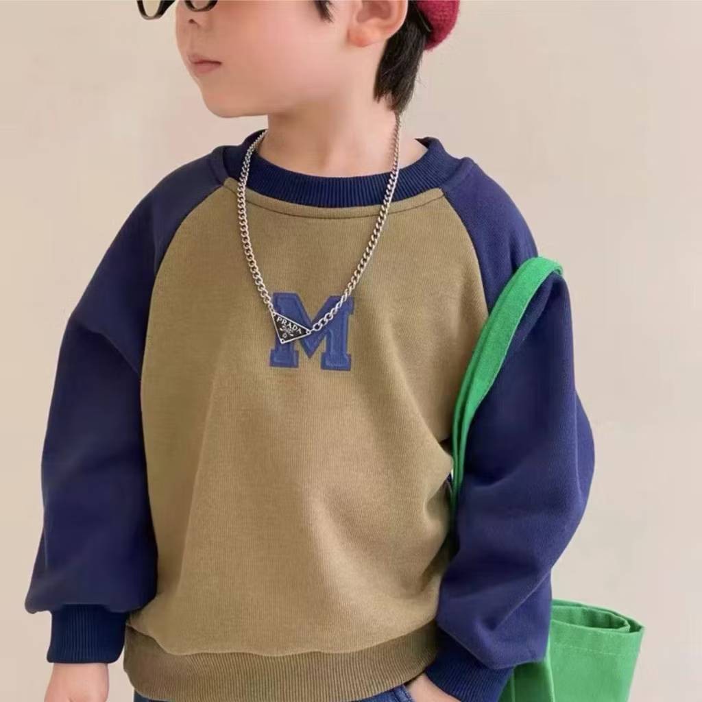 เสื้อยืดลำลองเด็ก sleepred ยาวตัวอักษรแฟชั่นด้านบน สินค้าพร้อมส่งจากไทย