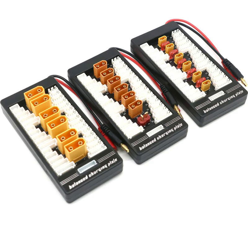 XT60 XT30 XT90 T-Plug EC3 EC5 Parallel Lipo Battery Charging Board 2-6S for ISDT Q6 PL6 PL8 Charger 