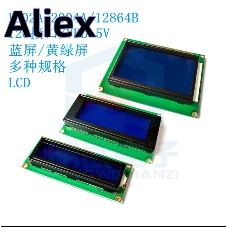จอแสดงผล LCD โมดูล 1602 2004 12864 PCF8574T PCF8574 IIC/I2C อินเทอร์เฟซ Adapte แผ่น 5V สีฟ้า/สีเหลืองสีเขียวหน้าจอสําหรับ Arduino