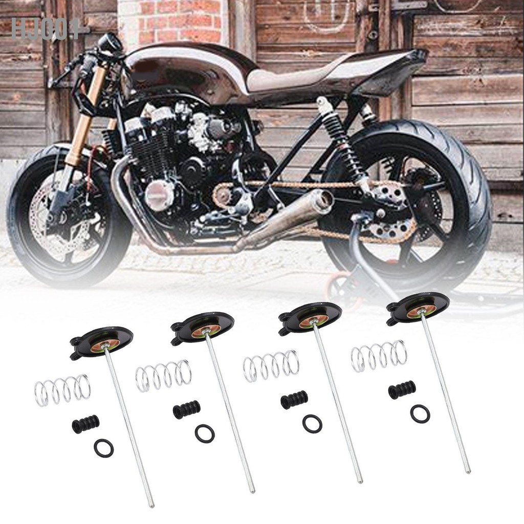 HJ001 4 Set Carb Accelerator Pump Diaphragm 16021‑393‑004 for XL250R CB450SC Nighthawk CM450E